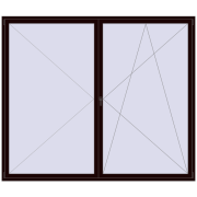 REHAU ENERGY-SAVING SYNEGO MD 2700x2300 mm CHOCOLATE_BROWN two-sided