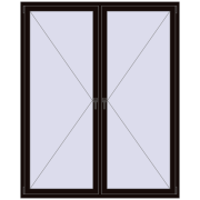 REHAU OPTIMUM EURO-DESIGN 70 1700x2100 mm BLACK_BROWN two-sided