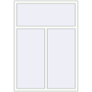 Okna skrzydłowe 1200x1700 mm ALU STANDARD 72 RAL 9016 Traffic white dwustronny