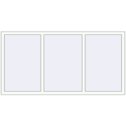 Tilt-and-Turn 1960x1000 mm REHAU OPTIMUM EURO-DESIGN 70 RAL 9016 Traffic white two-sided
