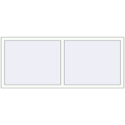REHAU OPTIMUM EURO-DESIGN 70 1800x750 mm RAL 9016 Traffic white two-sided