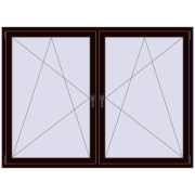REHAU OPTIMUM EURO-DESIGN 70 1900x1400 mm CHOCOLATE_BROWN two-sided