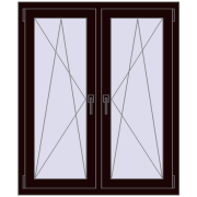 Okna skrzydłowe 1005x1220 mm REHAU ENERGY-SAVING SYNEGO MD CHOCOLATE_BROWN dwustronny Okna skrzydłowe 1005x1220 mm REHAU ENERGY-SAVING SYNEGO MD CHOCOLATE_BROWN dwustronny