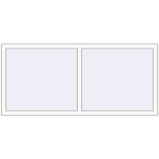 REHAU OPTIMUM EURO-DESIGN 70 1750x800 mm RAL 9016 Traffic white two-sided
