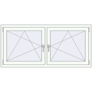 REHAU ENERGY-SAVING SYNEGO MD 1590x725 mm ANTHRACITE_GREY_STRUKTURAL zewnętrzny