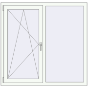 KORSA OPTIMUM REHAU EURO 70 1340x1230 mm