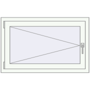 REHAU OPTIMUM EURO-DESIGN 70 990x620 mm RAL 9016 Traffic white two-sided