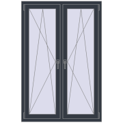 REHAU ENERGY-SAVING SYNEGO MD 1050x1580 mm ANTHRACITE_GREY_STRUKTURAL dwustronny REHAU ENERGY-SAVING SYNEGO MD 1050x1580 mm ANTHRACITE_GREY_STRUKTURAL dwustronny