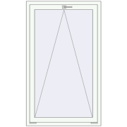 KORSA BRILLANT DESIGN 850x1450 mm RAL 9016 Traffic white dwustronny