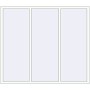 ALU STANDARD 72 2060x1800 mm RAL 9016 Traffic white two-sided