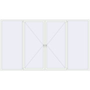 REHAU BRILLANT DESIGN 4000x2300 mm RAL 9016 Traffic white two-sided