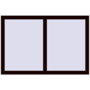 REHAU OPTIMUM EURO-DESIGN 70 1200x800 mm CHOCOLATE_BROWN two-sided