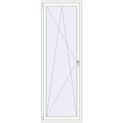 REHAU OPTIMUM EURO-DESIGN 70 810x2400 mm RAL 9016 Traffic white two-sided