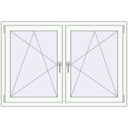 REHAU ENERGY-SAVING SYNEGO MD 1410x935 mm GOLDEN OAK zewnętrzny