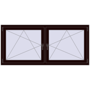 Okna skrzydłowe 1830x815 mm REHAU ENERGY-SAVING SYNEGO MD CHOCOLATE_BROWN dwustronny Okna skrzydłowe 1830x815 mm REHAU ENERGY-SAVING SYNEGO MD CHOCOLATE_BROWN dwustronny