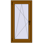 CLASICTHERM 70 600x1150 mm GOLDEN OAK dwustronny