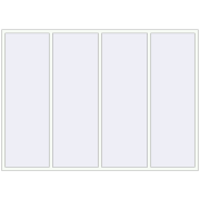 REHAU ENERGY-SAVING SYNEGO MD 2800x2010 mm RAL 9016 Traffic white two-sided