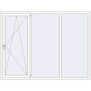 REHAU OPTIMUM EURO-DESIGN 70 2100x1600 mm RAL 9016 Traffic white two-sided