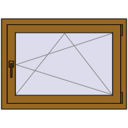 Okna skrzydłowe 900x650 mm KORSA BRILLANT DESIGN