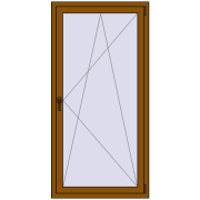 REHAU OPTIMUM EURO-DESIGN 70 870x1750 mm GOLDEN OAK two-sided