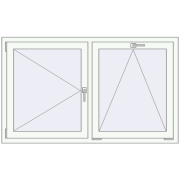 KORSA ENERGY-SAVING REHAU SYNEGO MD 1500x900 mm KORSA ENERGY-SAVING REHAU SYNEGO MD 1500x900 mm