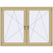 ALU STANDARD 72 1600x1200 mm RAL 1000 Green beige two-sided
