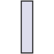 REHAU OPTIMUM EURO-DESIGN 70 550x2300 mm ANTHRACITE_GREY_GLATT two-sided