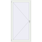 REHAU ENERGY-SAVING SYNEGO MD 1070x2200 mm RAL 9016 Traffic white two-sided