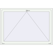 REHAU OPTIMUM EURO-DESIGN 70 1600x1100 mm RAL 9016 Traffic white two-sided