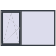 KORSA OPTIMUM REHAU EURO 70 2150x1400 mm