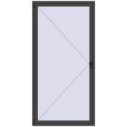 REHAU ENERGY-SAVING SYNEGO MD 1200x2400 mm BASALT_GREY two-sided
