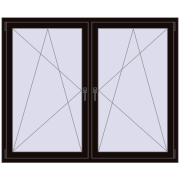 REHAU ENERGY-SAVING SYNEGO MD 1725x1370 mm BLACK_BROWN dwustronny