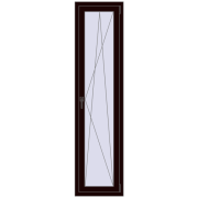 REHAU OPTIMUM EURO-DESIGN 70 500x2000 mm CHOCOLATE_BROWN two-sided