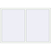 REHAU ENERGY-SAVING SYNEGO MD 2000x1360 mm RAL 9016 Traffic white two-sided