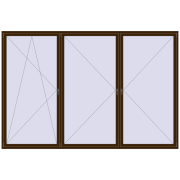 KORSA ENERGY-SAVING REHAU SYNEGO MD 3600x2400 mm DARK_OAK dwustronny