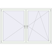 REHAU OPTIMUM EURO-DESIGN 70 2050x1420 mm RAL 9016 Traffic white two-sided