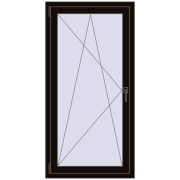 REHAU ENERGY-SAVING SYNEGO MD 745x1475 mm BLACK_BROWN two-sided