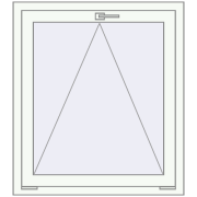 REHAU OPTIMUM EURO-DESIGN 70 930x990 mm RAL 9016 Traffic white two-sided