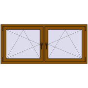 REHAU ENERGY-SAVING SYNEGO MD 1725x755 mm GOLDEN OAK dwustronny