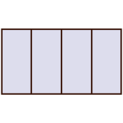 REHAU OPTIMUM EURO-DESIGN 70 4200x2300 mm BLACK_CHERRY two-sided