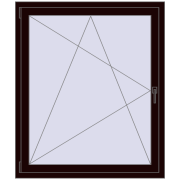 REHAU ENERGY-SAVING SYNEGO MD 1100x1300 mm CHOCOLATE_BROWN two-sided