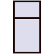 REHAU ENERGY-SAVING SYNEGO MD 800x1500 mm CHOCOLATE_BROWN two-sided