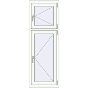 REHAU OPTIMUM EURO-DESIGN 70 550x1580 mm RAL 9016 Traffic white two-sided