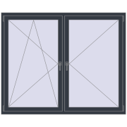 EPSILON OPTIMA 1740x1420 mm ANTHRACITE_GREY_STRUKTURAL two-sided