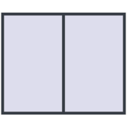 REHAU ENERGY-SAVING SYNEGO MD 2200x1800 mm ANTHRACITE_GREY_STRUKTURAL two-sided