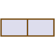 REHAU OPTIMUM EURO-DESIGN 70 2400x800 mm GOLDEN OAK two-sided