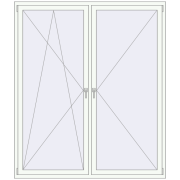 REHAU OPTIMUM EURO-DESIGN 70 1790x2100 mm ANTHRACITE_GREY_STRUKTURAL external