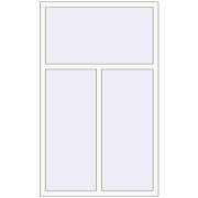 REHAU BRILLANT DESIGN 1100x1800 mm RAL 9016 Traffic white two-sided