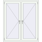 REHAU OPTIMUM EURO-DESIGN 70 1150x1400 mm GOLDEN OAK external