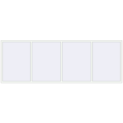 REHAU OPTIMUM EURO-DESIGN 70 4000x1400 mm RAL 9016 Traffic white two-sided